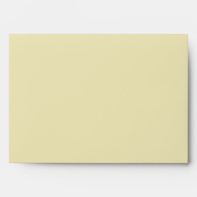 Customised Classic Monogram Stylish lemon Colour. Envelope (Front)