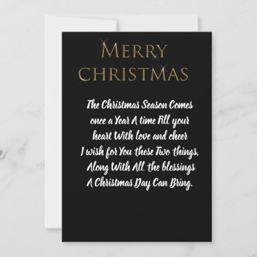 Customised Classic Your Own Merry Christmas Cards Holiday Card