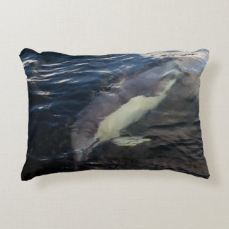 Customised Common Dolphin Swimming Underwater Accent Pillow