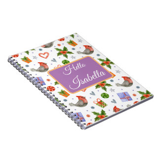 Customised cute Christmas theme Notebook