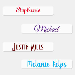 Customised cute name kids' labels