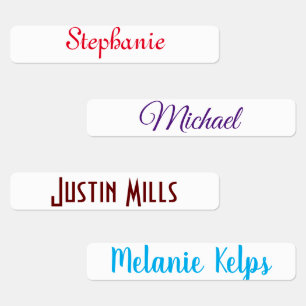 Customised cute name  kids' labels