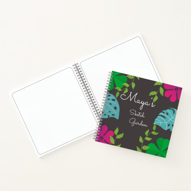 Customised Forest theme Spiral Sketch  Notebook (Inside)