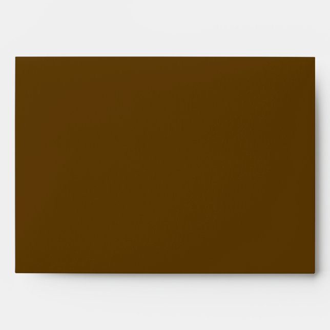 Customised Modern Stylish Name Minimal Brown color Envelope (Front)