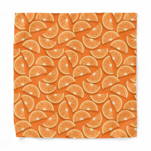 Customised orange yellow lemon kids bandana