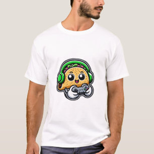 Customised Perfection Gaming and Pizza Gamer Vidéo T-Shirt