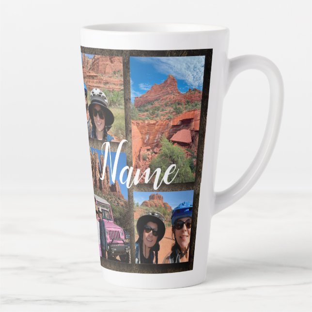 Customised Photo Collage Tall Latte Mug (Right)