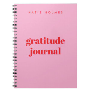 Customised Solid background color and name Notebook