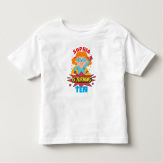 Customised Sophia is Ten Toddler T-shirt