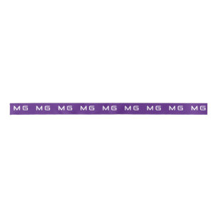Customised Your Own Brand Logo Purple Colour. Satin Ribbon
