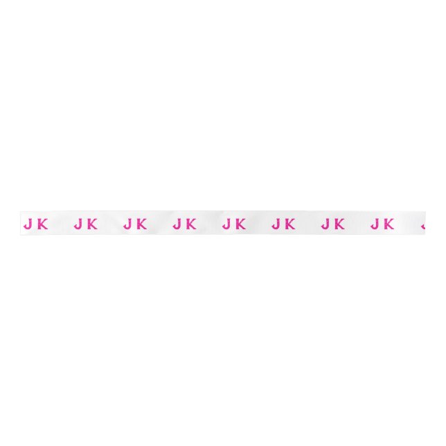 Customised Your Own Brand Logo WhiteColour Ribbon  (Front)