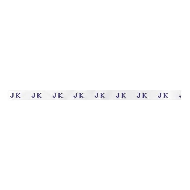 Customised Your Own Brand Logo WhiteColour Ribbon  (Front)