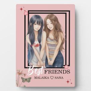 Customiz Caricature face Best Friends BFF CUTE  Plaque