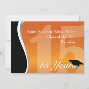 Customizable 15 Year Class Reunion Invitation