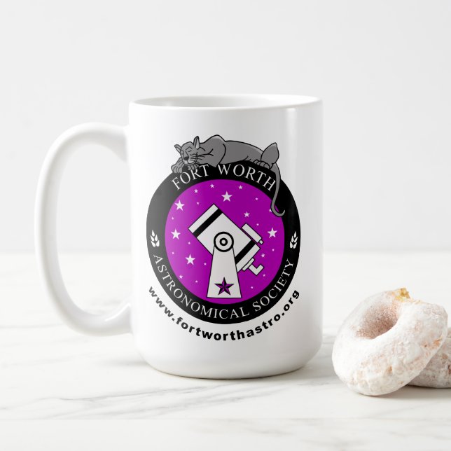 Customizable 15oz Basic Style FWAS Coffee Mug (With Donut)