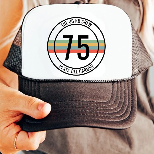 Customizable 15th 20th 30th 40th 50th 60 Birthday Trucker Hat (Creator Uploaded)