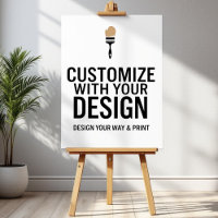 Customizable  18x24" Blank Event Display Sign