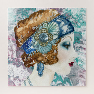 Customizable 1920’s Flapper Lady Puzzle, Puzzle