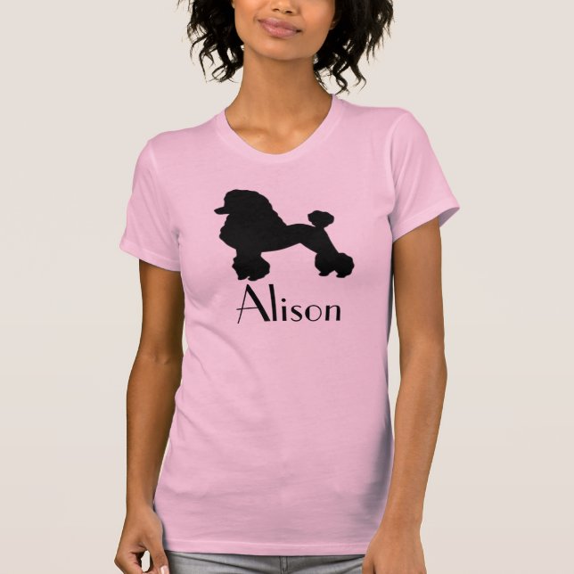 Customizable 1950s Poodle Skirt Inspired T-Shirt (Front)