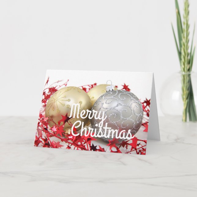 Customizable 2017 2018 SEASON'S GREETINGS Holiday Card (Front)