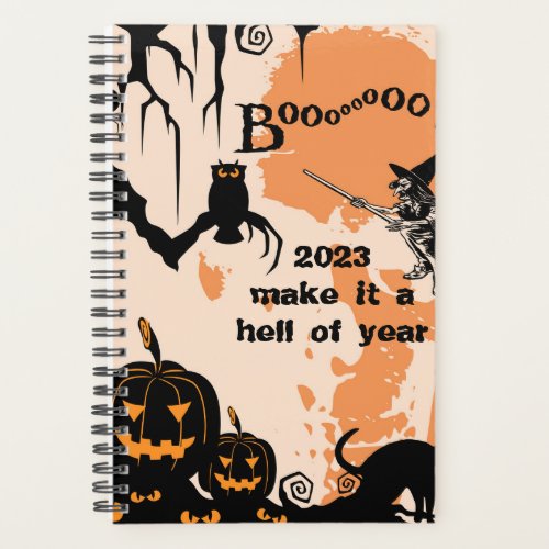 Customizable 2023 Halloween Make it a hell  Planner