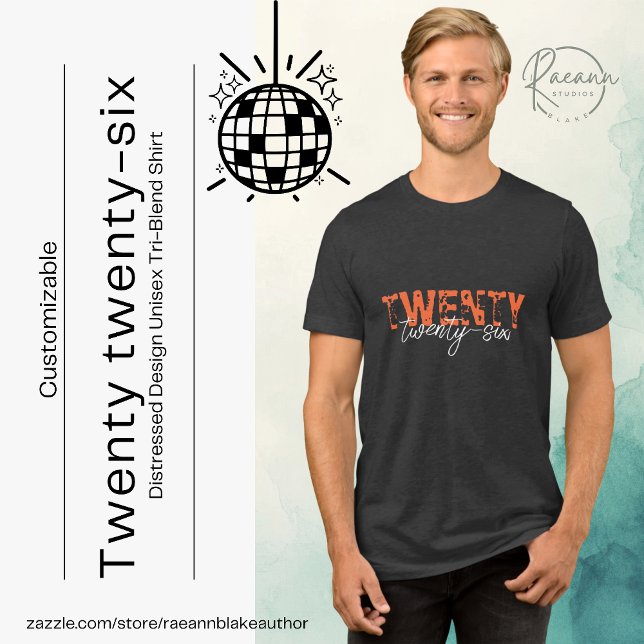 Customizable 2026 Distressed Design Unisex  Tri-Blend Shirt (Creator Uploaded)