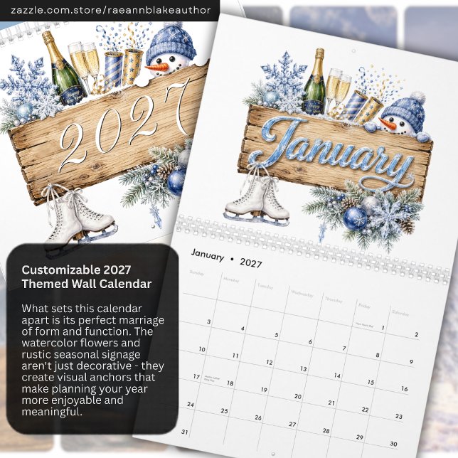 Customizable 2027 Themed Wall Calendar (Creator Uploaded)