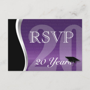 Customizable 20 Year Class Reunion RSVP