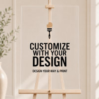Customizable 20x30" Blank Event Acrylic Sign