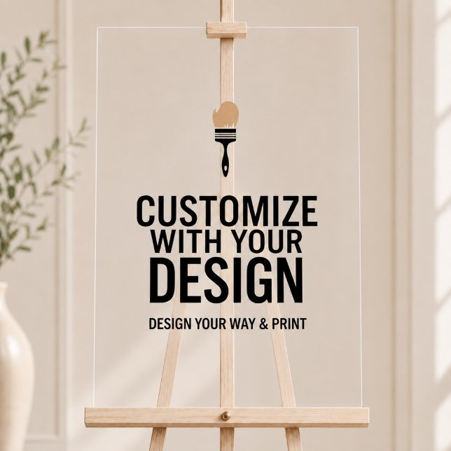 Customizable 20x30" Blank Event Acrylic Sign  (Creator Uploaded)