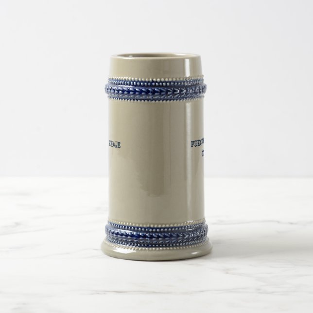 Customizable 22 oz. "LODGE" German Beer Stein (Center)
