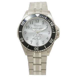 Customizable 25th Anniversary Watches YOUR TEXT