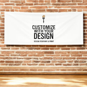 Customizable 2.5'x6' Blank Event Display Banner