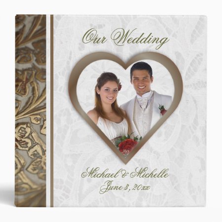 Customizable 2 Inch Photo Wedding Album 3 Ring Binder
