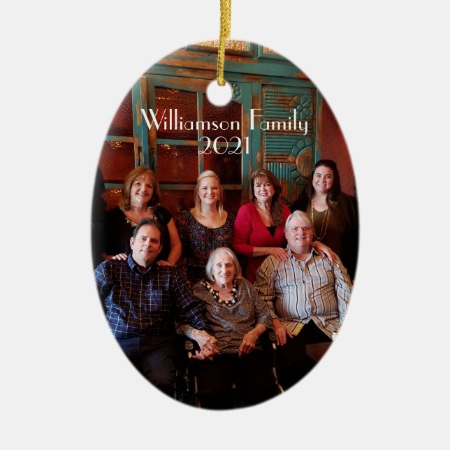 Customizable 2-sided Christmas Ornament (Front)