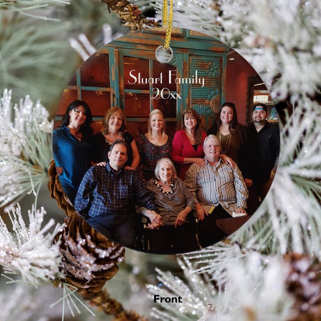 Customizable 2-sided Christmas Ornament (Front)