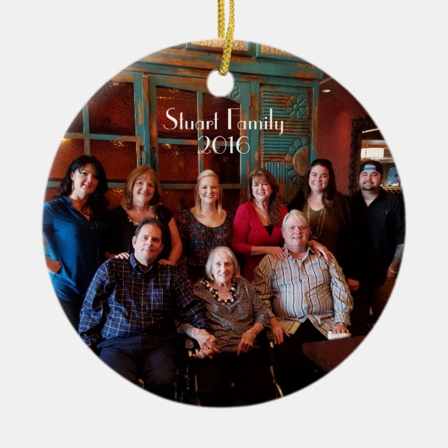 Customizable 2-sided Christmas Ornament 2016 (Front)