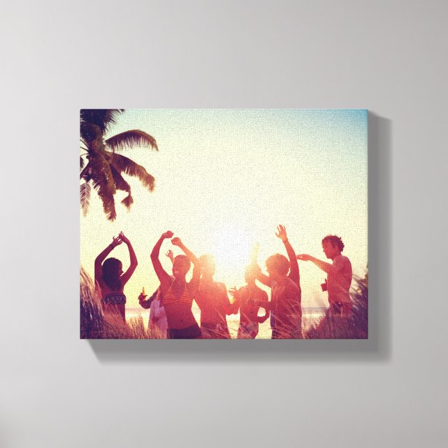 Customizable 2-sided Elegant Scrolls 2 Photo Canvas Print (Front)