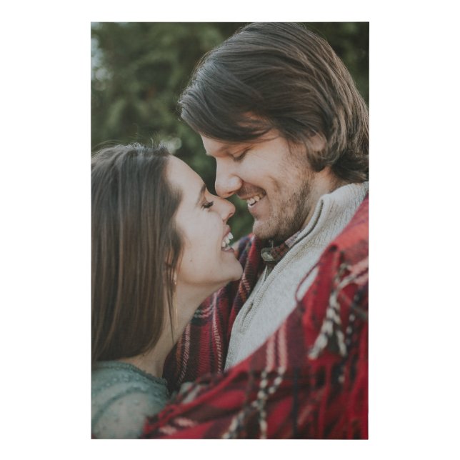 Customizable 2-sided Elegant Scrolls 2 Photo Faux Canvas Print (Front)