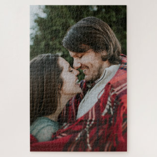 Customizable 2-sided Elegant Scrolls 2 Photo  Jigsaw Puzzle