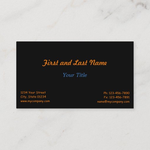 Customizable 2 Sided Fire N Ice Business Card | Zazzle