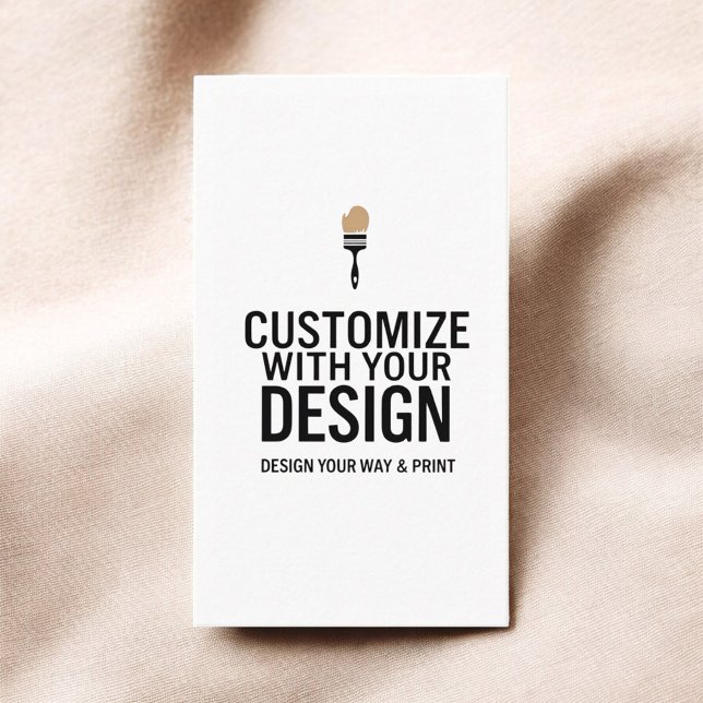 Customizable 2x3.5" Blank Company Small Business Card (Creator Uploaded)