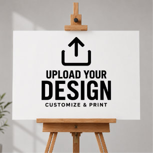 Customizable 30x20" Blank Template Display Sign