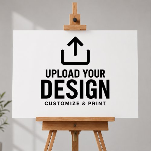 Customizable 30x20" Blank Template Display Sign