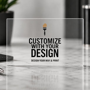 Customizable 3.5x2" Blank Company Clear Business Cards