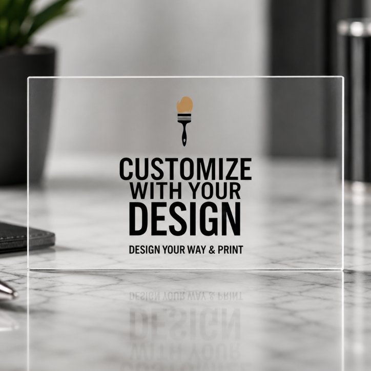Customizable 3 5x2 Blank Company Clear Business Cards