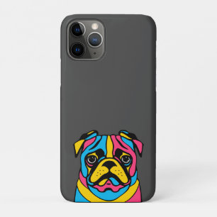 customizable 3 tone pug iPhone 11 pro case