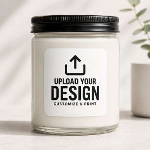 Customizable 3x3" Blank Business Label Sticker