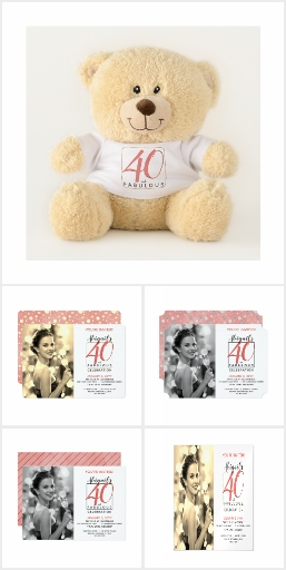 Customizable 40 and Fabulous | Anniversary | Event