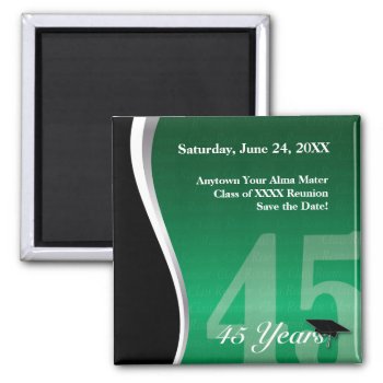 Customizable 45 Year Class Reunion Magnet by lovescolor at Zazzle